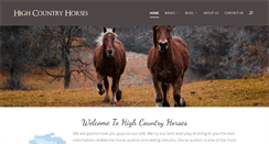 Desktop Screenshot of highcountryhorses.com